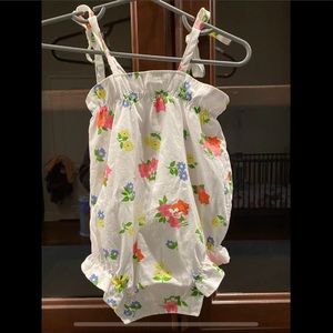 TBBC Rosey Romper in New Canaan Cluster